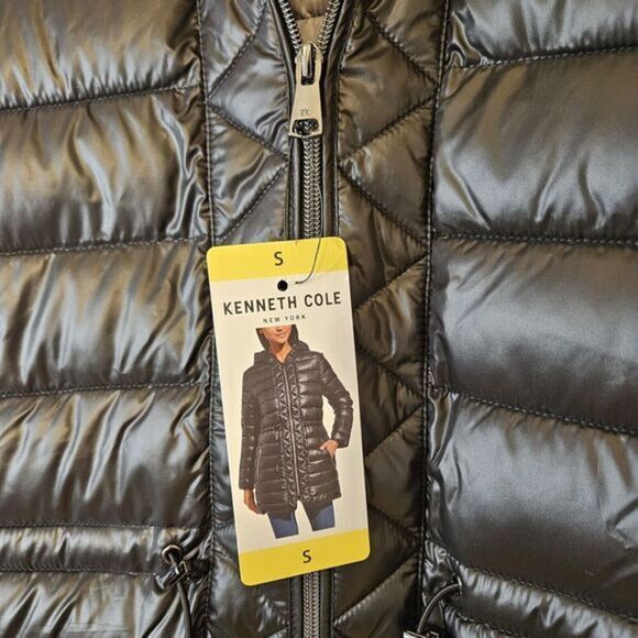 Kenneth Cole Ladies' Quilted Anorak Jacket Color Black / Size Small / New - Picture 10 of 13